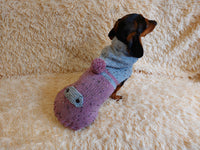 Pet Clothes Warm Alpaca Coat Knitted Vest Sweater Coat Dog Hoodie Clothing Hoody for Photo Props or Dog Gift dachshundknit