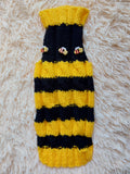 Bee knitted jumper for pets, bee sweater for dog, dachshund bee dog sweater dachshundknit