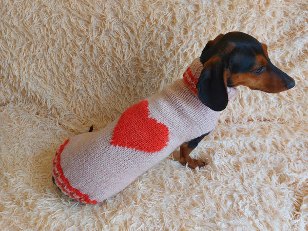 Panda Knitted Sweater for Dog, clothes for dachshund, sweater for dog, clothes for dog, sweater for small dogs, dachshund sweater dachshundknit