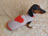 Panda Knitted Sweater for Dog, clothes for dachshund, sweater for dog, clothes for dog, sweater for small dogs, dachshund sweater dachshundknit