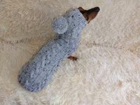 Dog clothes set sweater and hat with arana wool alpaca, jumper and hat winter warm alpaca wool, wool winter clothes for dachshund