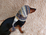 Winter Christmas Pompom Pet Hat,Dachshund Dog Clothes Photo Shoot Hat,Dog Lover Gift