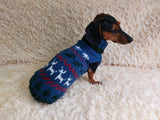 Christmas party pet outfit jumper,dog clothes christmas sweater,christmas gift for dog lovers knitted sweater.