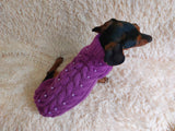 Pet clothes dog jumper with beads,holiday dog clothes,gift for pets ,Classic Aran Knit Dog Sweater,Knitted jumper for dog, sweater dachshund