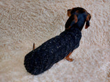 Alpaca Wool Warm Winter Pet Jumper, Dachshund clothes knitted sweater, knitted wool sweater for dachshund or small dog