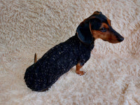 Alpaca Wool Warm Winter Pet Jumper, Dachshund clothes knitted sweater, knitted wool sweater for dachshund or small dog