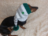 Outfit elf hat for dog, christmas outfit for dog, dachshund christmas outfit, christmas elf hat for dogs, christmas dog clothes