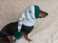 Outfit elf hat for dog, christmas outfit for dog, dachshund christmas outfit, christmas elf hat for dogs, christmas dog clothes