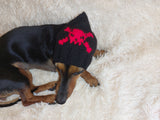 Halloween Pet Outfit Pirate Clothing Skull and Bones Hat,Skull and Bones Dog Hat
