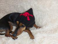 Halloween Pet Outfit Pirate Clothing Skull and Bones Hat,Skull and Bones Dog Hat