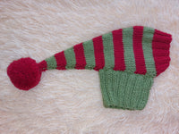 Christmas Pets Clothes Santa Elf Hat with Pompom,Dachshund Dog Gift,Dog Xmas Photo Shoot Clothes