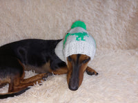 Pet Clothes Dinosaur Hat with Pompom,Dino Animals Hat for Dogs,Halloween Dinosaur Hat for Dachshund Dog