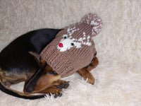 Christmas Party Pet Reindeer Clothes Reindeer Hat Dog Reindeer Hat with Pom Poms Christmas Photo Prop for Pet Reindeer Clothes
