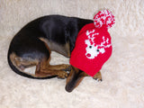 Christmas Party Pet Reindeer Clothes Reindeer Hat Dog Reindeer Hat with Pom Poms Christmas Photo Prop for Pet Reindeer Clothes