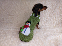 Christmas Outfit Pet Snowman Pom Pom Clothes,Snowman Christmas Sweater for Dogs,Christmas Gift for Pet Lover