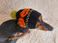 Pet Clothes Outfit Halloween Pumpkin Hat, Halloween Pumpkin Dog Hat