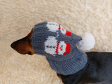 Snowman hat for Christmas party,cloches snowman dog hat, dachshund christmas cap