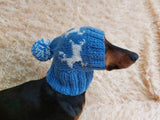 Christmas Reindeer Clothes Pom Pom Hat Dachshund Reindeer Hat Knitted Dog Reindeer Hat Party Photo Prop