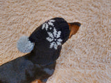 Christmas pet clothing with snowflakes, snood hat with snowflakes for dog