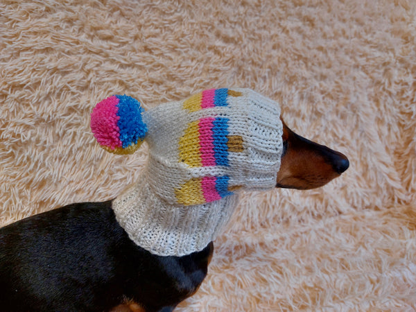 Pet clothes hat snood ice cream for dog