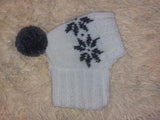 Christmas pet clothing with snowflakes, snood hat with snowflakes for dog