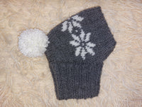 Christmas pet clothing with snowflakes, snood hat with snowflakes for dog