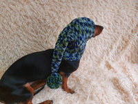 Christmas bright outfit dog hat with pompom,dachshund hat,Christmas clothes for dog photo shoot