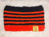 Halloween bee warm winter woolen snood for a dog - warm snood for a dog with a braid on the neck - clothes for a dachshund, warm snood