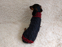 Alpaca wool pet clothes jumper - warm sweater for dog - warm clothes sweater for dachshund