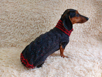 Alpaca wool pet clothes jumper - warm sweater for dog - warm clothes sweater for dachshund