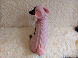 Alpaca Wool Rabbit Hooded Sweater for Pets,Easter Clothes Rabbit for Dogs