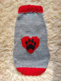 Clothes for a dachshund or small dog knitted winter wool warm jumper with a pattern