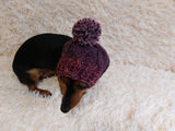 Dog Pompom Hat,Pet Clothes Pompom Hat,Warm Puppy Hat