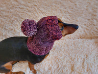 Dog Pompom Hat,Pet Clothes Pompom Hat,Warm Puppy Hat