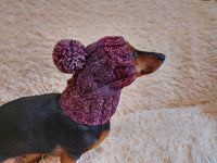 Dog Pompom Hat,Pet Clothes Pompom Hat,Warm Puppy Hat