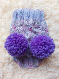 Hat winter pet wool with pompoms,clothes warm hat for dog