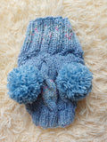 Hat winter pet wool with pompoms,clothes warm hat for dog