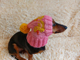 Duck clothes hat for dachshund or small dog