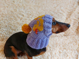 Duck clothes hat for dachshund or small dog