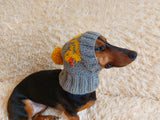 Duck clothes hat for dachshund or small dog