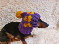 Duck clothes hat for dachshund or small dog