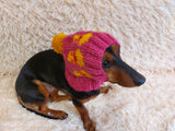 Duck clothes hat for dachshund or small dog