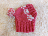 Paws clothes hat for dachshund or small dog,hat print paws with pom pom for dog,clothes with paws for dogs