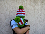 Matching Christmas Dog and Owner Beanie Set: Wool Blend Pom-Pom Hats