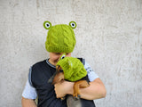 Frog Mommy and Dog Matching Hats:Halloween Pet hat Lover Set
