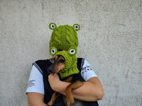 Frog Mommy and Dog Matching Hats:Halloween Pet hat Lover Set