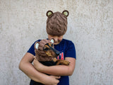 Bear Mommy and Dog Matching Hats:Halloween Pet hat Lover Set