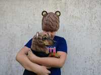 Bear Mommy and Dog Matching Hats:Halloween Pet hat Lover Set