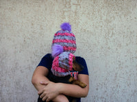 Matching Mother & Dog Knit Hat Snood Set