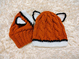 Fox Mommy and Dog Matching Hats:Halloween Pet Lover Hat Set